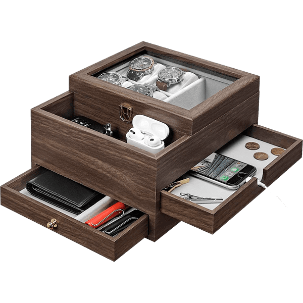 Homde Watch Box for Men Jewelry Organizer